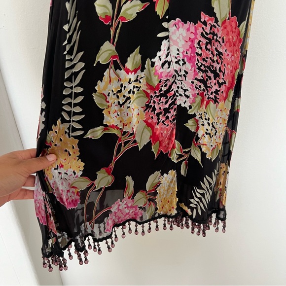 Vintage Betsey Johnson One Shoulder Dress with Beaded hem - Picture 5 of 6